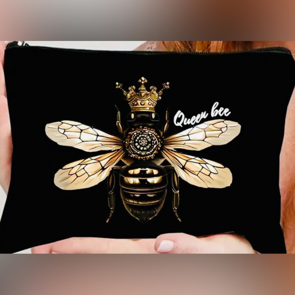 Black and Gold Queen Bee Mini Bag